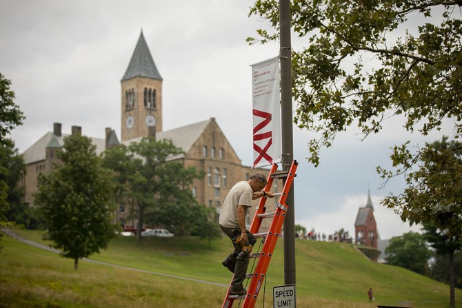 hanging banner