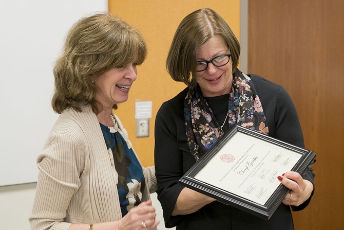 Mary Opperman and Cheryl Gombas