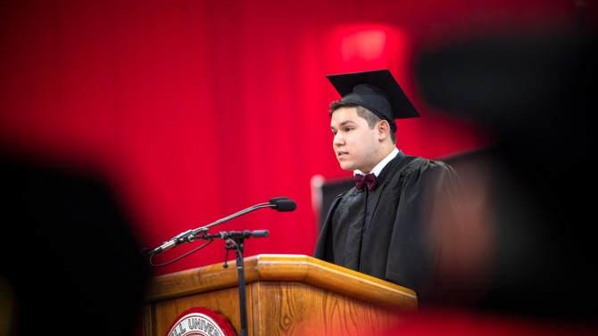 Senior Class President Jesus Ruiz ’20 