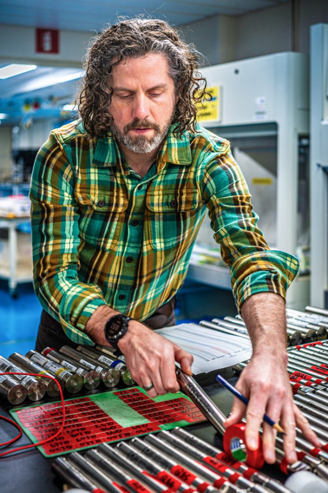 Patrick Fulton served as a co-chief scientist and the project’s science lead for the borehole observatories.