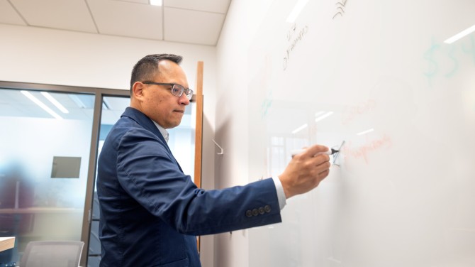 Alan Martinez, project lead for the New York Outcomes Fund and Cornell Atkinson’s climate and nature finance lead on the strategic partnerships team. 