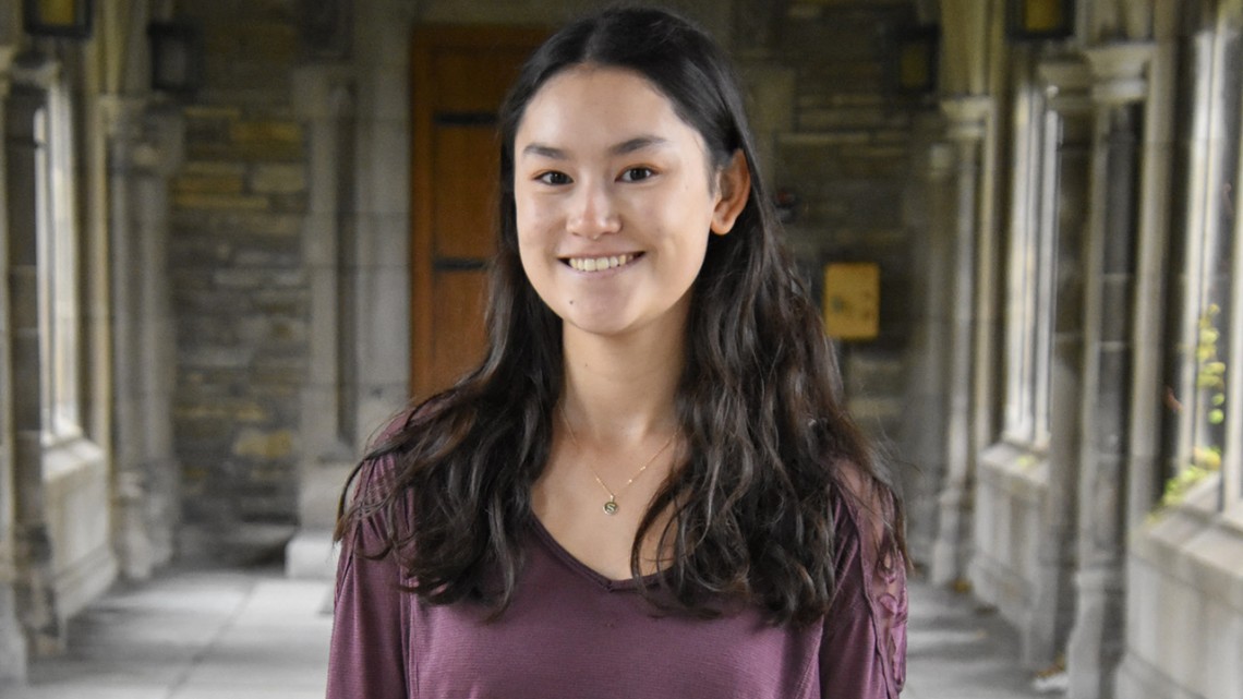 Sarah McMorrow smiles at camera